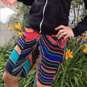 Shredly Mountain Bike Abstract Print Shorts Size 6